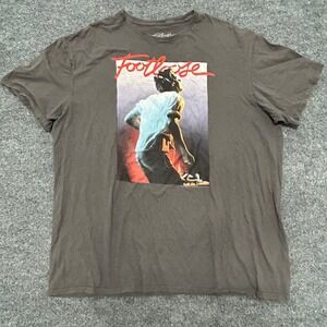 Footloose T Shirt Mens Size2XL Gray Movie Graphic Short Sleeve Cotton Tee
